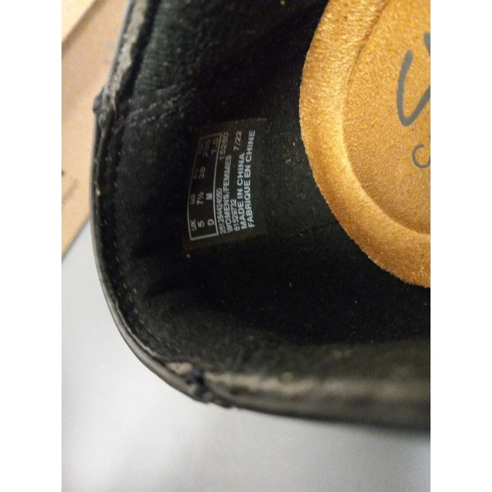 Clarks Women's Shoes Size 7.5 Black Emslie Warren Leather Ankle Booties Side Zip - Picture 8 of 8